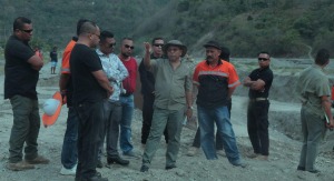 Ministru Obras Públika (MOP), Samuel Marçal, observa hela projetu sira iha área Kasnafar.