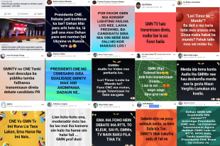 Deklarasaun ne’eb’e p’ubliku espresa husi mídia sosiál Facebook kona-ba deskontentimentu transmisaun direta ba Debate Kandidatu sira iha GMN TV. 