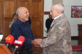 Tenente Jenerál Reformadu Lere Anan Timur kaer Liman ho Prezidente Repúblika (PR), José Ramos Horta iha palásiu Prezidensiál Bairo Pite, kinta (14/07).