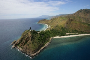 Jesus Christ statue in the Fatukama Dili East Timor