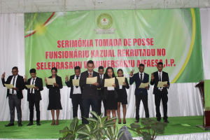 Autoridade Inspesaun no Fiskalizasaun Atividade Ekonómika, Sanitária no Alimentar (AIFAESA, I.P) realiza serimónia tomada de pose ba funsionáriu kazual.