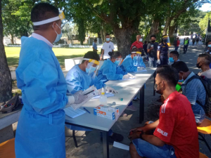 PNTL haruka komunidade tuir teste swab iha formasaun pollisia komoro.