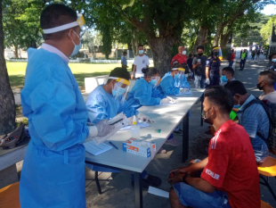 PNTL haruka komunidade tuir teste swab iha formasaun pollisia komoro.