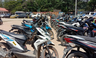 Motiorizada ne&#039;ebe PNTL Sesaun Tranzitu Munisipiu Dili Prende para hela iha Komandu Munisipiu Dili, Kaikoli. 