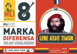 Kandidatu Prezidente Repúblika períodu 2022-2027, Lere Anan Timur.