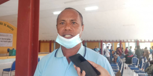 Xefe Suku Afaloikai, Jermano João Baptista ko&#039;alia hela ba www.tempotimor.com iha salaun sentru konvensaun baukau vila antiga, kinta (31/03).