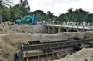 Konstrusaun Ponte Temporariu iha Bekussi hahu la&#039;o ona.