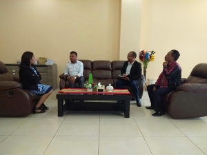 Sekretariu Estadu Formasaun Profesional no Empregu, Juliao da silva Sorumtuk ho Ministra Solidaridade Social no Inkluzaun Armanda Berta dos Santos iha MSSI