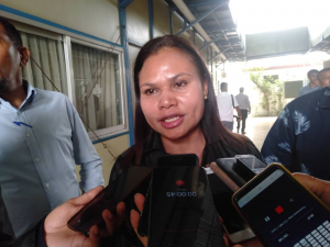 Vise Primeira Ministra (VPM) atual Ministra Solidariedade Sosiál no Inkluzaun (MSSI), Armanda Berta dos Santos ko&#039;alia ba Jornalista sira iha resintu PN (11/11)