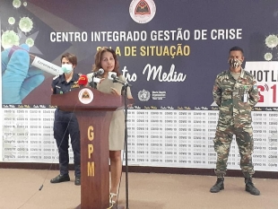 dra. Odete da Silva Viegas ko&#039;alia ba Jornalista sira iha Sala de Situasaun, Sentru Integradu Jestaun de Krize Covid 19 iha CCD, (13/4)