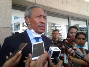 Ministru Defeza (MD), Filomino Paixăo de Jesus koalia hela ho média sira iha nia kna&#039;ar fatin kuartel jenerál Fatuhada, Segunda (09/11).
