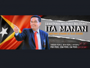 Kandidatu Prezidente Repúblika (PR) independente Períodu 2022-2027, Martinho Gusmano da Silva Gusmão.