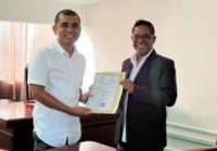 ANLA Entrega Sertifikadu Lisensa Ambientál Titular Autoridade Munisipál Dili ba TDRUP