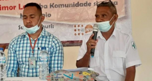 Diretór Servisu Saúde Munisípiu Baukau, Domingos Reinaldo da Costa Guterres ko’alia hela ba media sira, sesta (28/01).