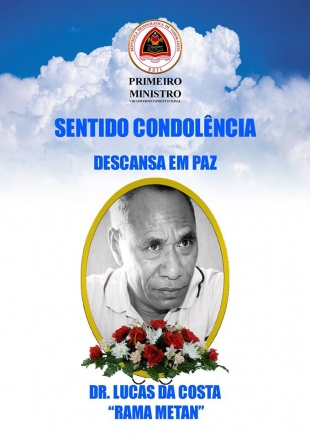 PM  Hato’o Sentidu Kondolénsia Ba Dr. Lucas da Costa   