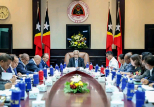 Reuniaun Konsellu Ministru sira iha Palasiu Governu.