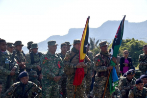 Ekipa FALINTIL-Forsas Defeza Timor-Leste (F-FDTL) rona Hela instrusaun hodi hala’o marsa FALINTIL ba Komemóra Loron falintil nian dala-47 (1975-2022).   