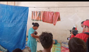 Família Vítima Dezastre Natural, Terezinha da Silva ne&#039;ebé kous hela nia oan iha eskola Sekundaria 4 Setembru UNAMET Balide Dili, kuarta (21/07).