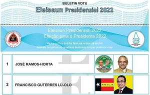 Buletin Votu ba Eleisaun Segunda Volta,