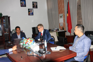Vise Ministru Komérsiu no Indústria, Domingos Antunes simu delegasaun empresáriu &quot;KENJA KK&quot; husi Japão ne’ebé mak lidera husi nia CEO, Ted Katagi.