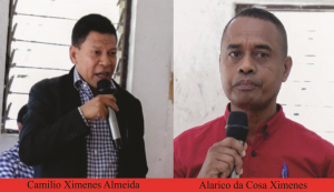 Dekanu Atual Camilio Ximenes Almeida (karuk) no Dekanu Eleitu, Alarico da Cosa Ximenes (los). 