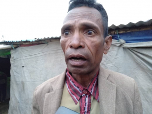 Xefi Suku Mulo, José Florindo Andrade ko&#039;alia ba Jornalista  sira iha aldeia Tatiri, Suku Mulo, Postu admistrativu Hatobuiloko, Munisípiu Ainaro, Kuarta (16/9).