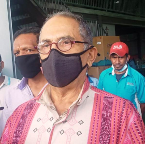 Eis Prezidente Repúblika (PR), José Ramos Horta, ko’alia hela ba jornalista iha Edifisiu Kompaña Gota, Fatuhada, kinta (12/8).