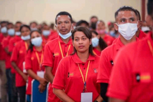 Membnru Organizasaun Juventude Fretilin (JF) hala’o Konferénsia Nasionál dahuluk iha Senrtu Konvensaun Dili, sesta (19/02).