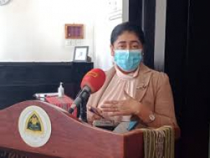 Ministra Saude (MS), Odete Maria Freitas Belo.