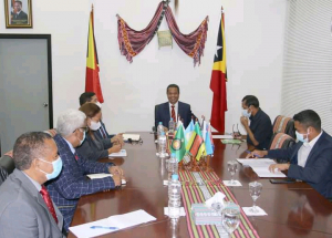 Embaisador dejignadu  na&#039;in tolu ho kometiva sira komversa hela ho  PPN Aniceto Guteres iha Gabinete Prezidente PN, kinta (29/7).