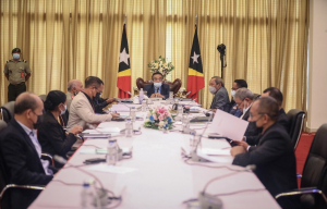 Prezidente Repúblika, Francisco Guterres &#039;Lú Olo&#039;, ho lidera hela reuniaun Konsellu Superior Defeza no Seguransa (KSDS) iha Palasíu Prezidensiál Bairopite, kinta (27/01). 