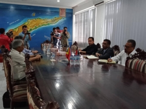 Delegasaun lideransaun Partidu Demokratiku hasoru malu ho Sekretariu Jeral partidu FRETILIN, Dr. Mari Alkatiri