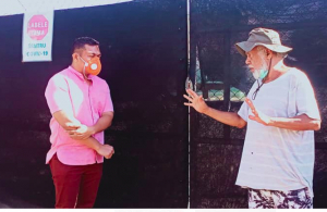 Prezidente CNRT, Kay Rala Xanana Gusmao ko&#039;alia hela ho pesoal saude ida iha portaun Sentru Izolamentu Vera Cruz, Segunda (12/4)