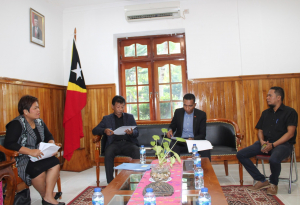 Inspetór Jerál AIFAESA, Ernesto Monteiro, hala&#039;o sorumutu ho Reprezentante Embaisadór Indonézia nian iha Timor-Leste.