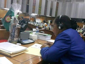 Fundadóra Partidu KHUNTO, Olinda Guterres. 