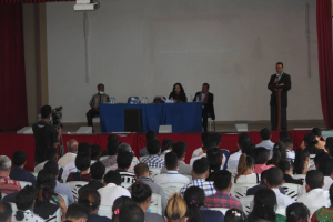 SEKoop, Elizário Ferreira, hato&#039;o hela diskursu iha serimónia enseramentu formasaun ba formandu sira durante fulan ida iha Salaun Săo José iha Igreja Katedrál Bebora Dili, kinta (15/07).