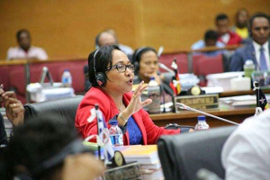 Deputada husi Bankada FRETILIN, Maria Angelica Rangel.