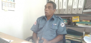 Diretór DTT Munisípiu Baukau, Roberto da Cruz, ko&#039;alia hela ba mídia iha kna&#039;ar fatin, kuarta (11/05).