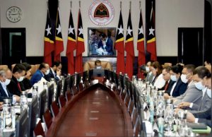 Reuniaun Konsellu Ministru sira iha Palásiu Governu momentu balun liuba.