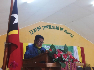 Prezidente Autóridade Munisípiu (PAM) Buakau, Olivio Freitas.