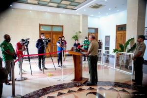 Maijor Jeneral F-FDTL Lere Anan Timur Ko&#039;alia ba Jornalista sira iha Palasiu Prezidensial