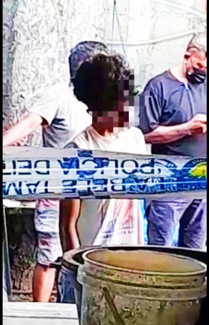 Matebian Alvaro ne’ebé hakotu iis ho kondisaun tara-an hela, iha Bidau, sábadu (02/04).