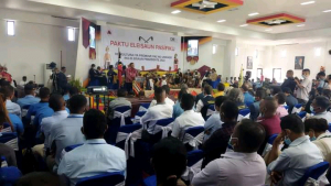 Kandidatu Prezidente Repúblika 2022-2027 no reprezentante kandidatu balu asina hela PUN, iha Salaun CNE, segunda (28/02).