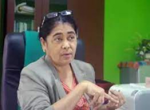 Ministra Saúde (MS), Odete Maria Freitas Belo.