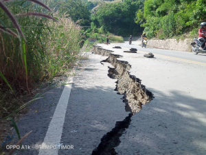 Estrada direasaun Lahane Osidentál ne&#039;ebe hahú nakfera no monu, sábadu (15/5). 