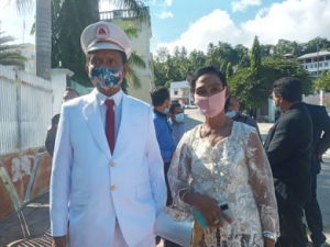 Prezidente Autoridade Munisípiu Baucau, Olívio Freitas &quot;Boulessa&quot; ho nia kaben iha momentu simu posse iha fulan ruma kotuk