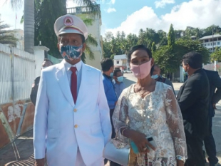 Prezidente Autoridade Munisípiu Baucau, Olívio Freitas &quot;Boulessa&quot; ho nia kaben iha momentu simu posse iha fulan ruma kotuk