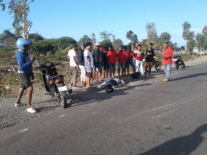 Vitima feto ida neebé toba hela iha rai durante minutu 5 nia laran, hafoin ho nia maun monu ho motor iha área Ilimanu (Fatumetak), domungu (20/09).