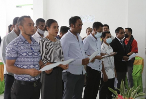 Sekretáriu Estadu Kooperativa (SEKoop), Elizário Ferreira, fó pose ba Estrutura eleitu Kréditu Uniaun-Rai Osan Hamutuk Liberta Oan Ki&#039;ak (CU-ROHALIK) 17 iha East Timor Coffee Institute (ETCI), Postu Administrativu Gleno, Munisípiu Ermera.