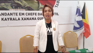 Portavoz Rezisténsia Nasionál Defende Justisa no K-RDTL Ángela Freitas 